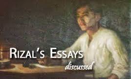 list of rizal's essays